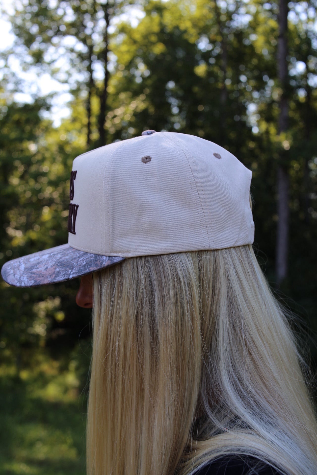 "God's Country" Embroidered Two Tone Hat - Camo