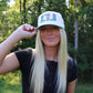 Boots Trucker Hat Embroidered - Blue