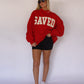 SAVED By Grace Mock Neck - Red