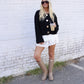 Kelsey Button Down Cardigan - Black