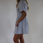 Poppy Dress - White/Navy