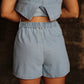 Annie Denim Top & Short Set