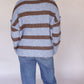 Gloria Striped Sweater - Blue/Brown