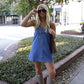 Roxi Ruffle Denim Mini Dress