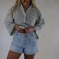 Mickie High Rise Denim Shorts