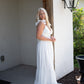 Luna Ruffle Maxi Dress - Off White