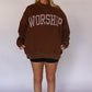 WORSHIP Gingham Mock Neck