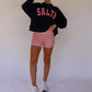 SALTY Mock Neck Oversized Sweatshirt