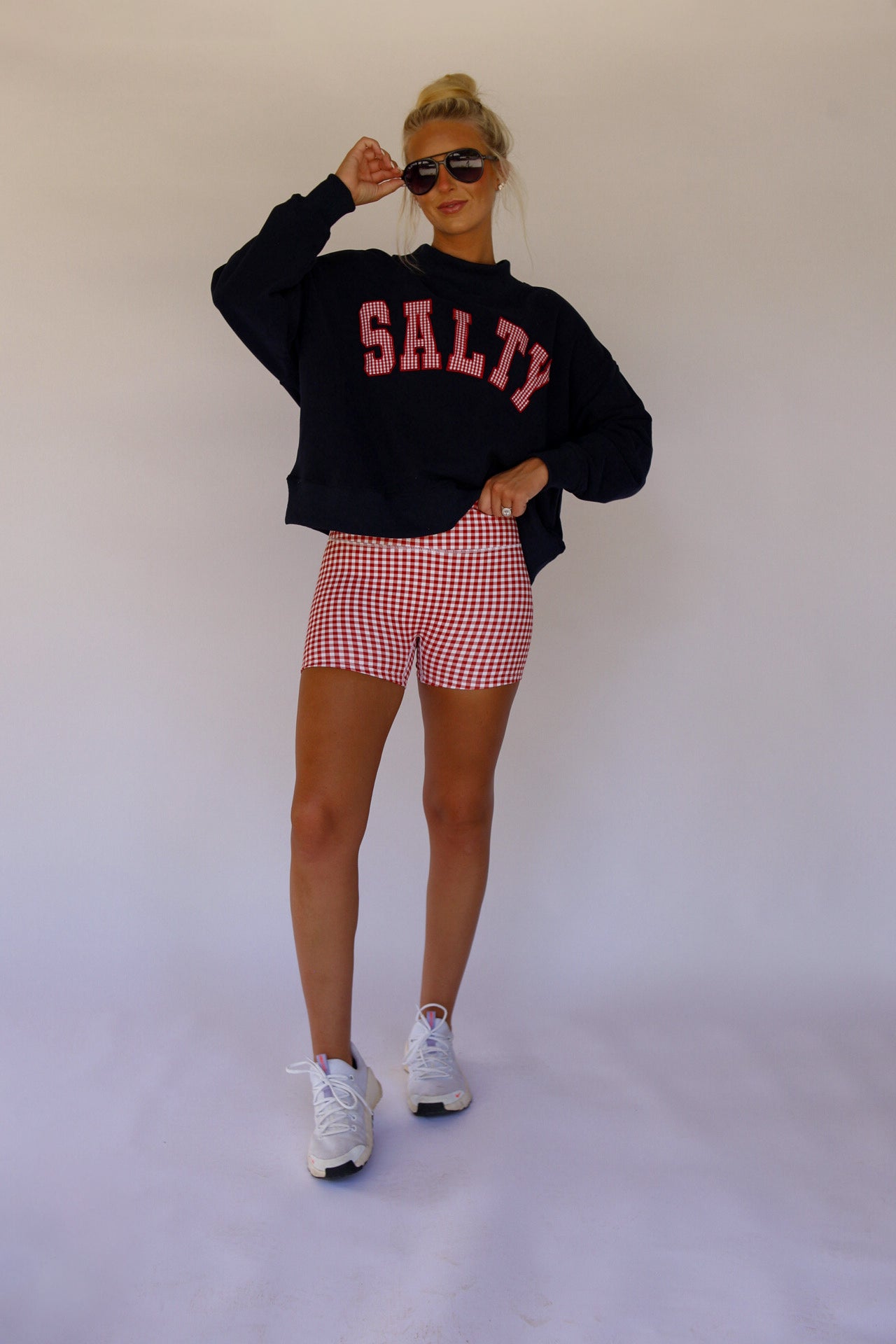 SALTY Mock Neck Oversized Sweatshirt