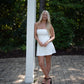 Dainty Bow Strapless Mini Dress