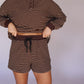 Darcy Striped Set - Brown