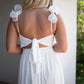 Luna Ruffle Maxi Dress - Off White