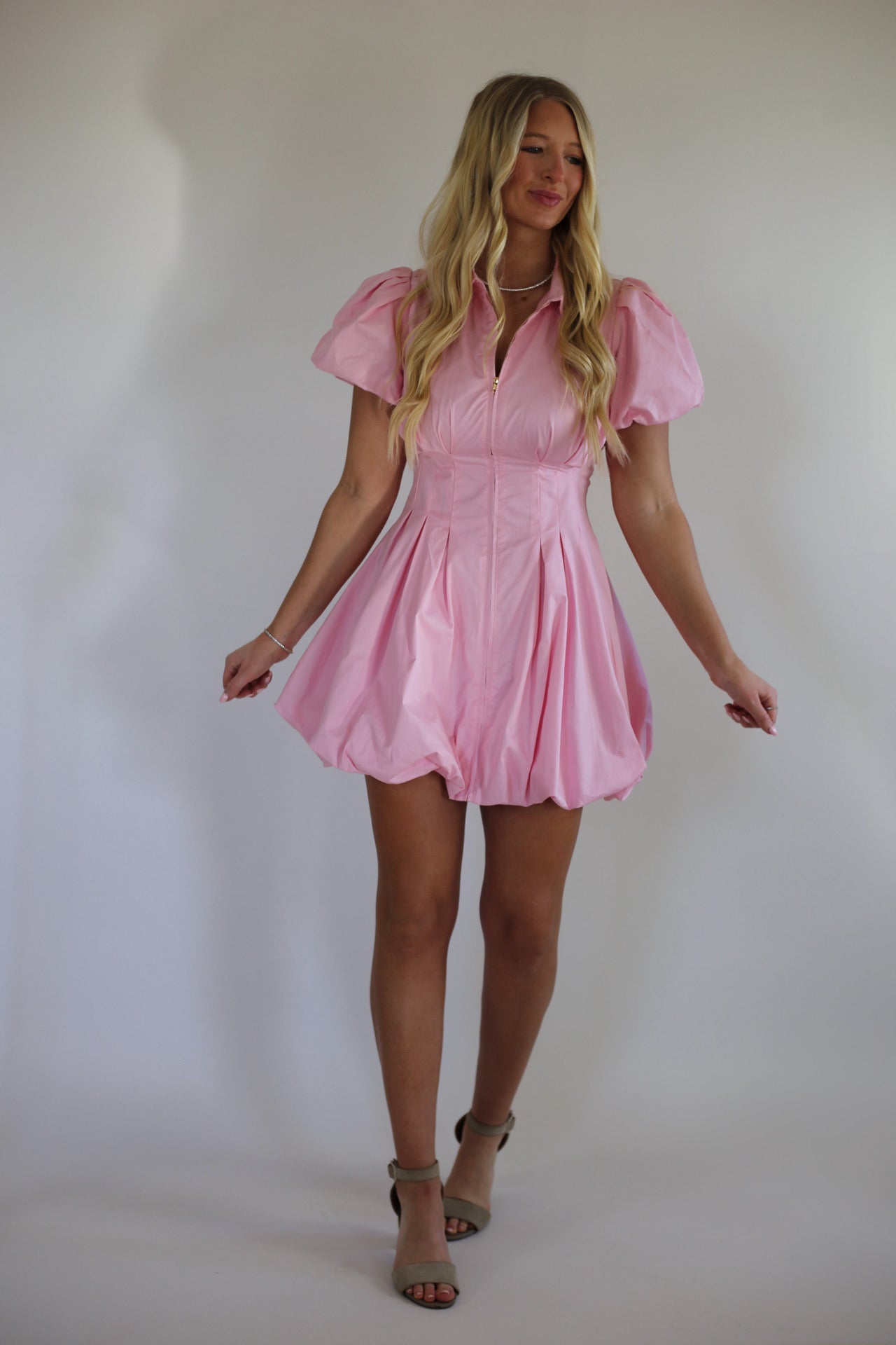 The Charlotte Dress - Baby Pink