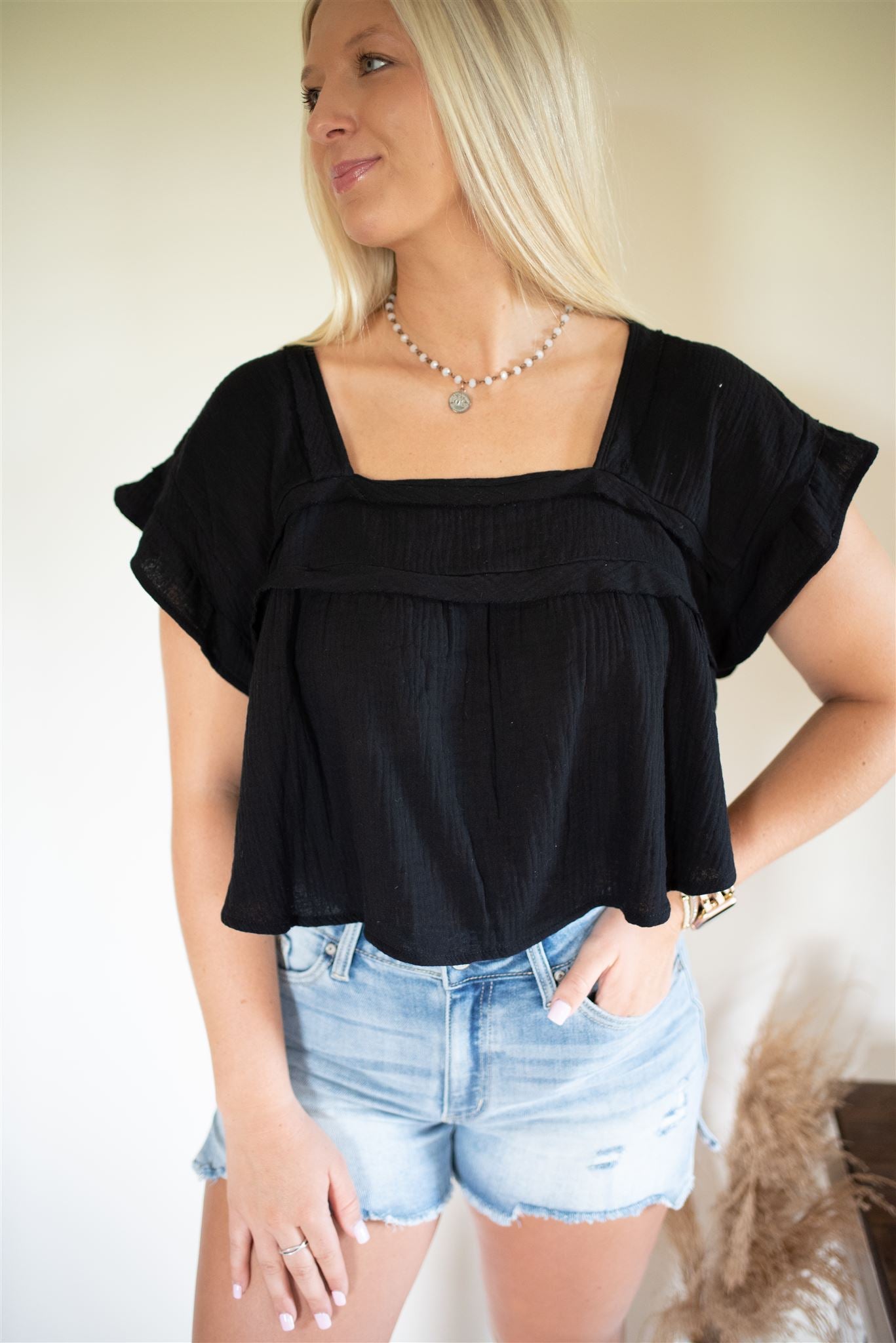 Fairway Babydoll Top FINAL SALE