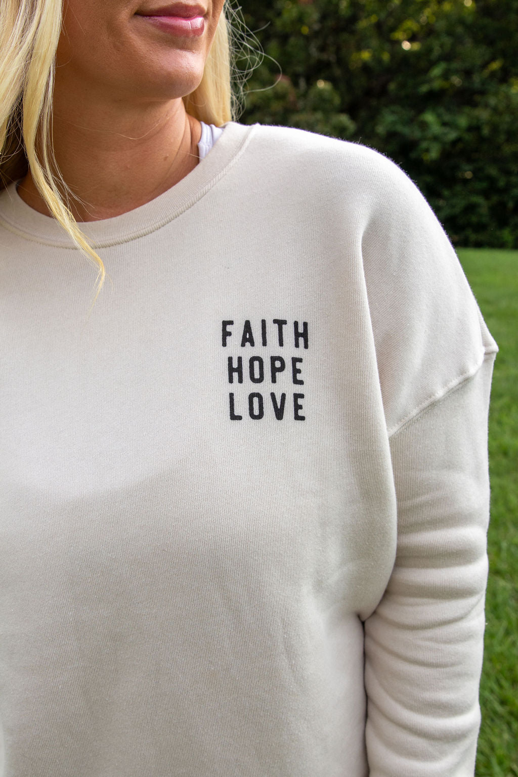 Faith Hope Love Crewneck