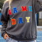 Multi Color Patch Game Day Crewneck