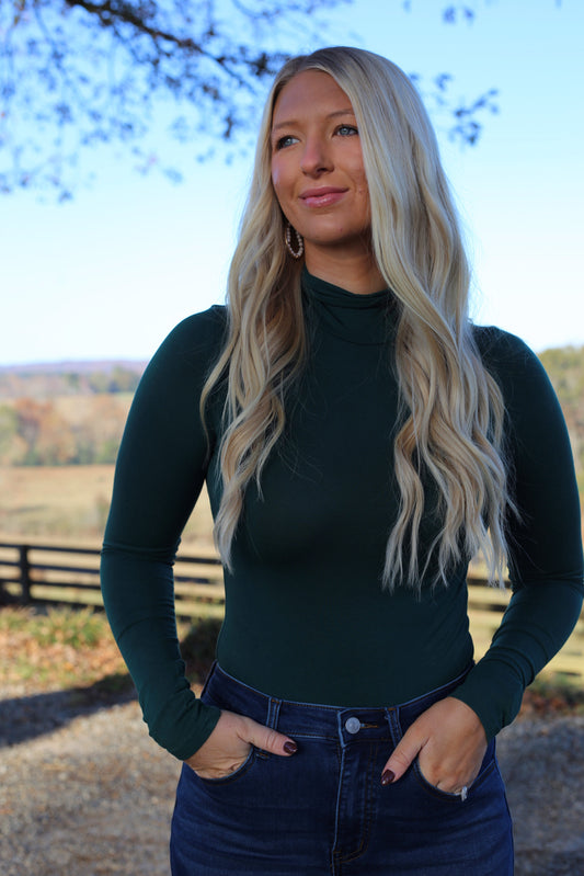 Sutton Top - Dark Green