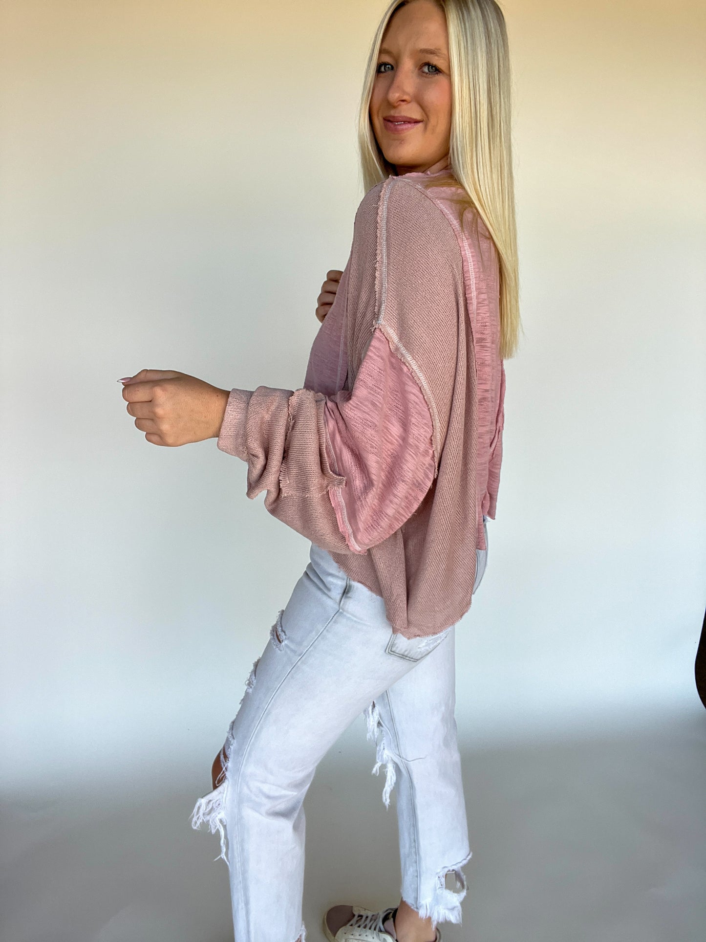 Make You Mine Top - Mauve
