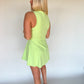 Chaney Quarter Zip Active Dress - Lime