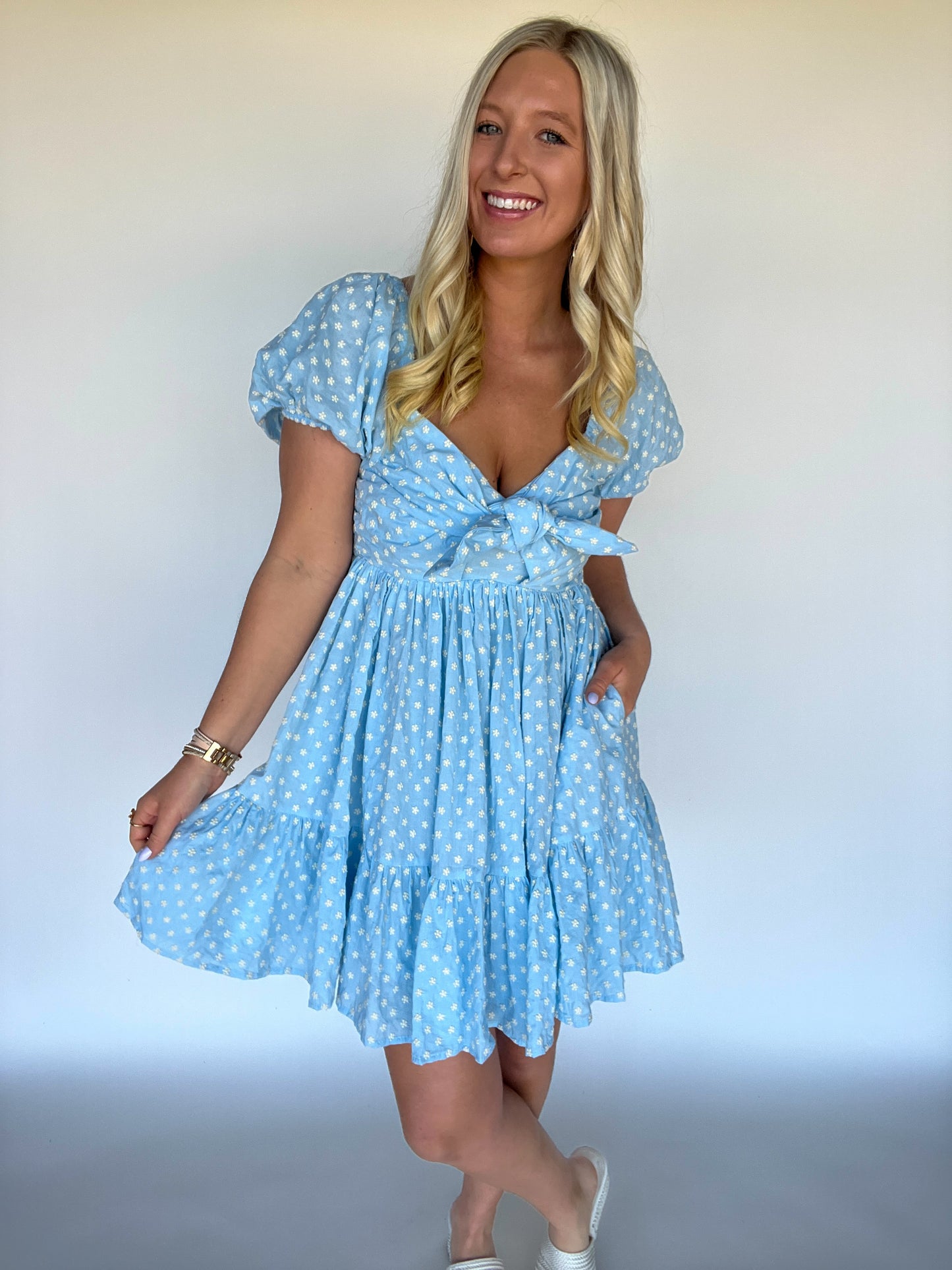 Casey Floral Tie Dress