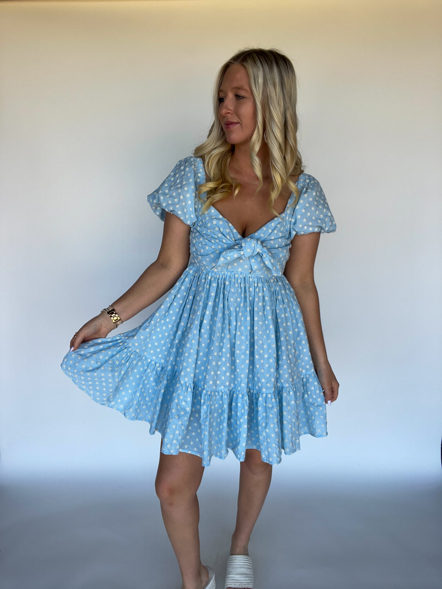 Casey Floral Tie Dress