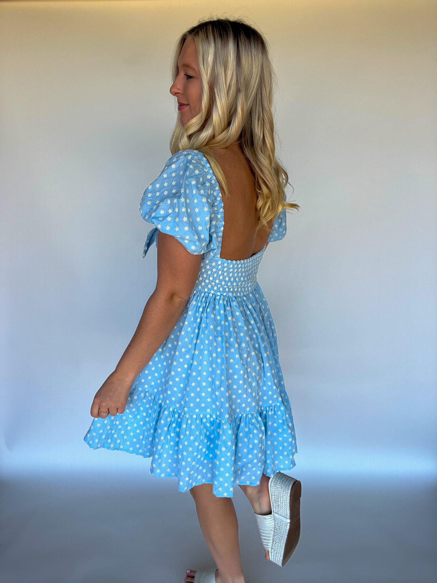 Casey Floral Tie Dress