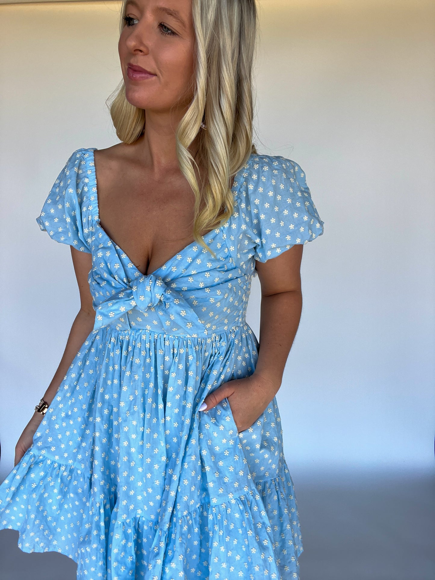 Casey Floral Tie Dress