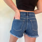 Savy Classic Denim Shorts - Dark Wash