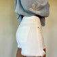 Layla Denim Shorts - White