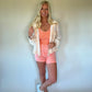 Crochet Contrast Top - Cream