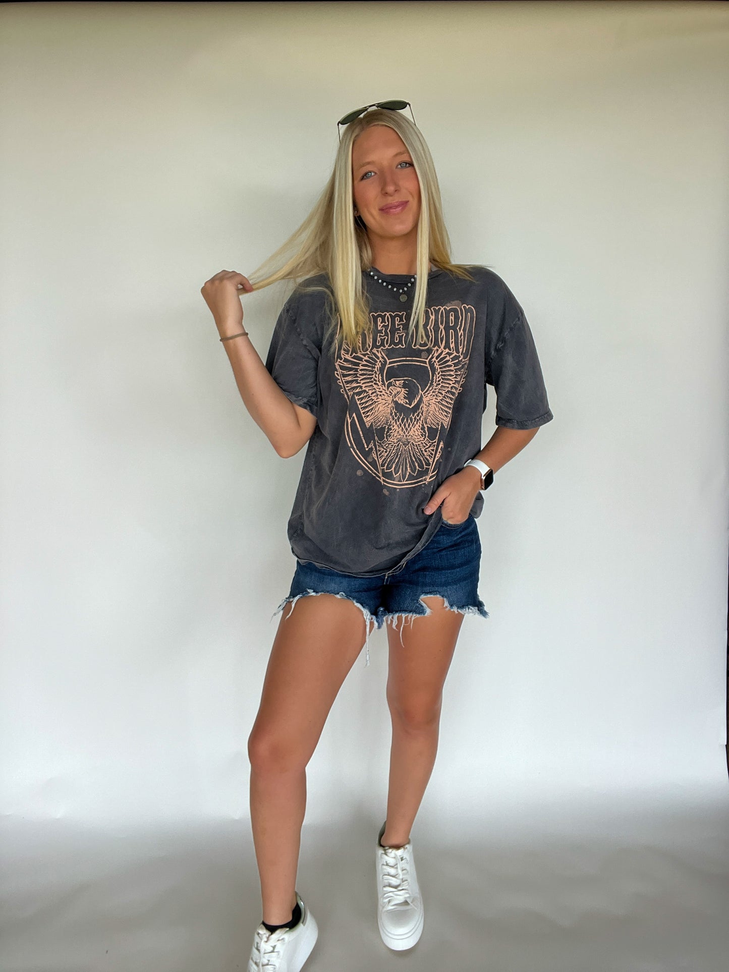 Free Bird Oversize Graphic Tee