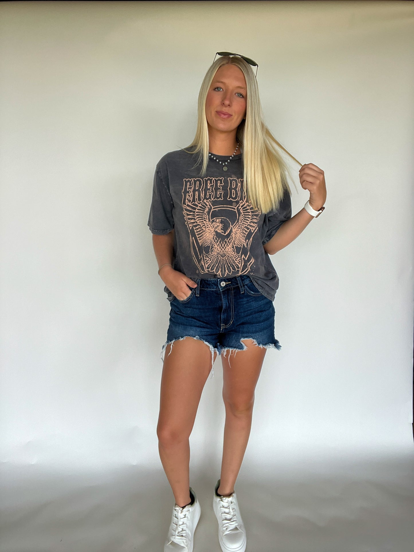 Free Bird Oversize Graphic Tee