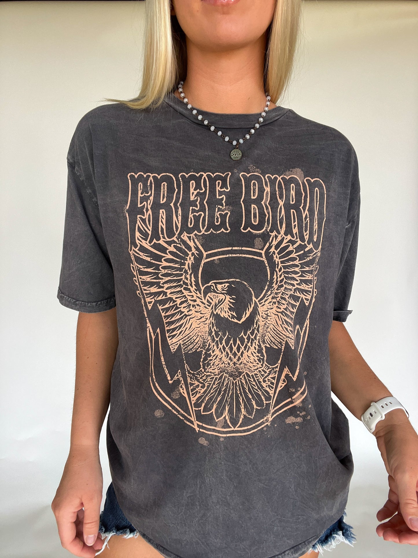 Free Bird Oversize Graphic Tee