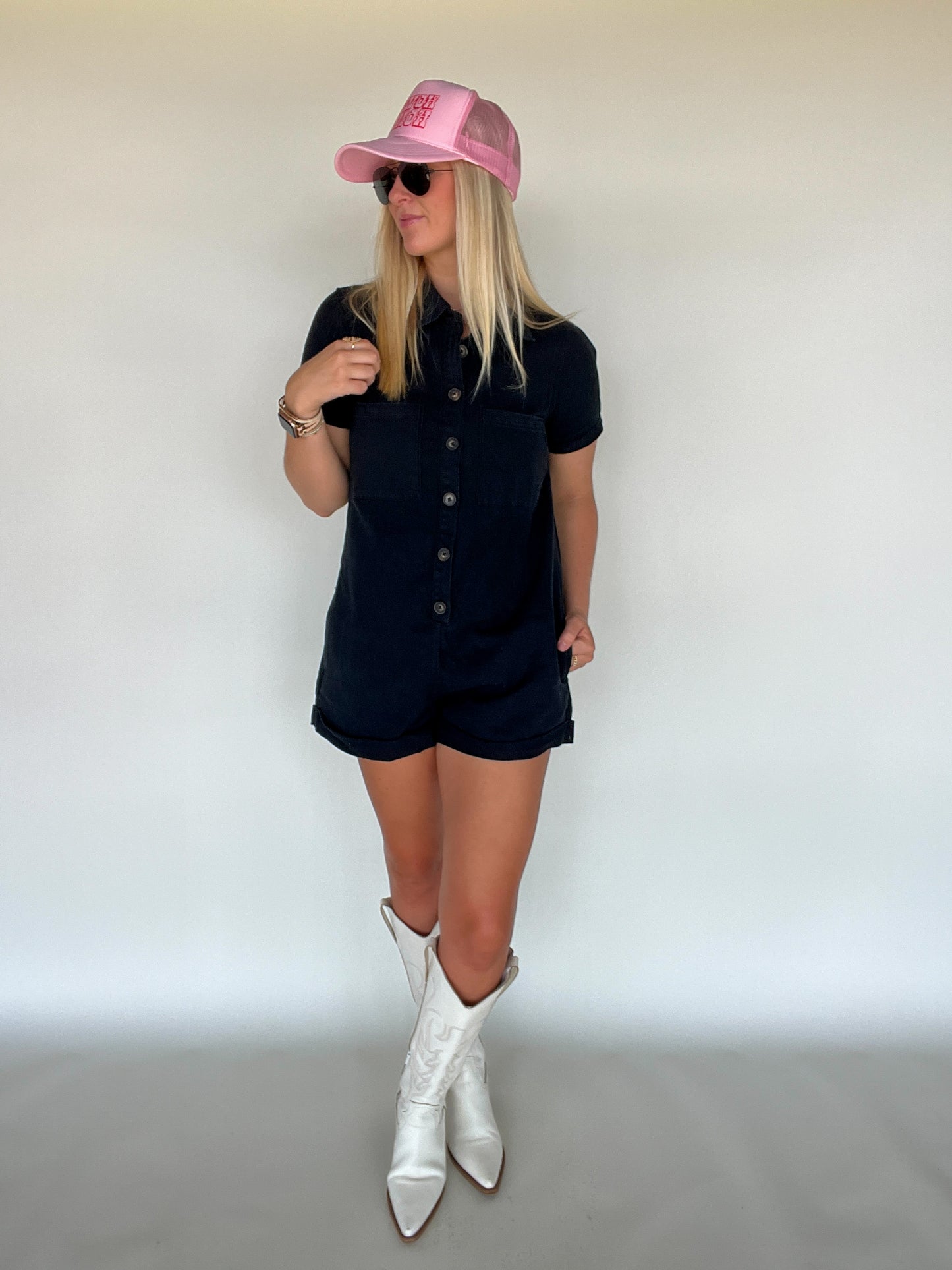 Ashton Romper - Black