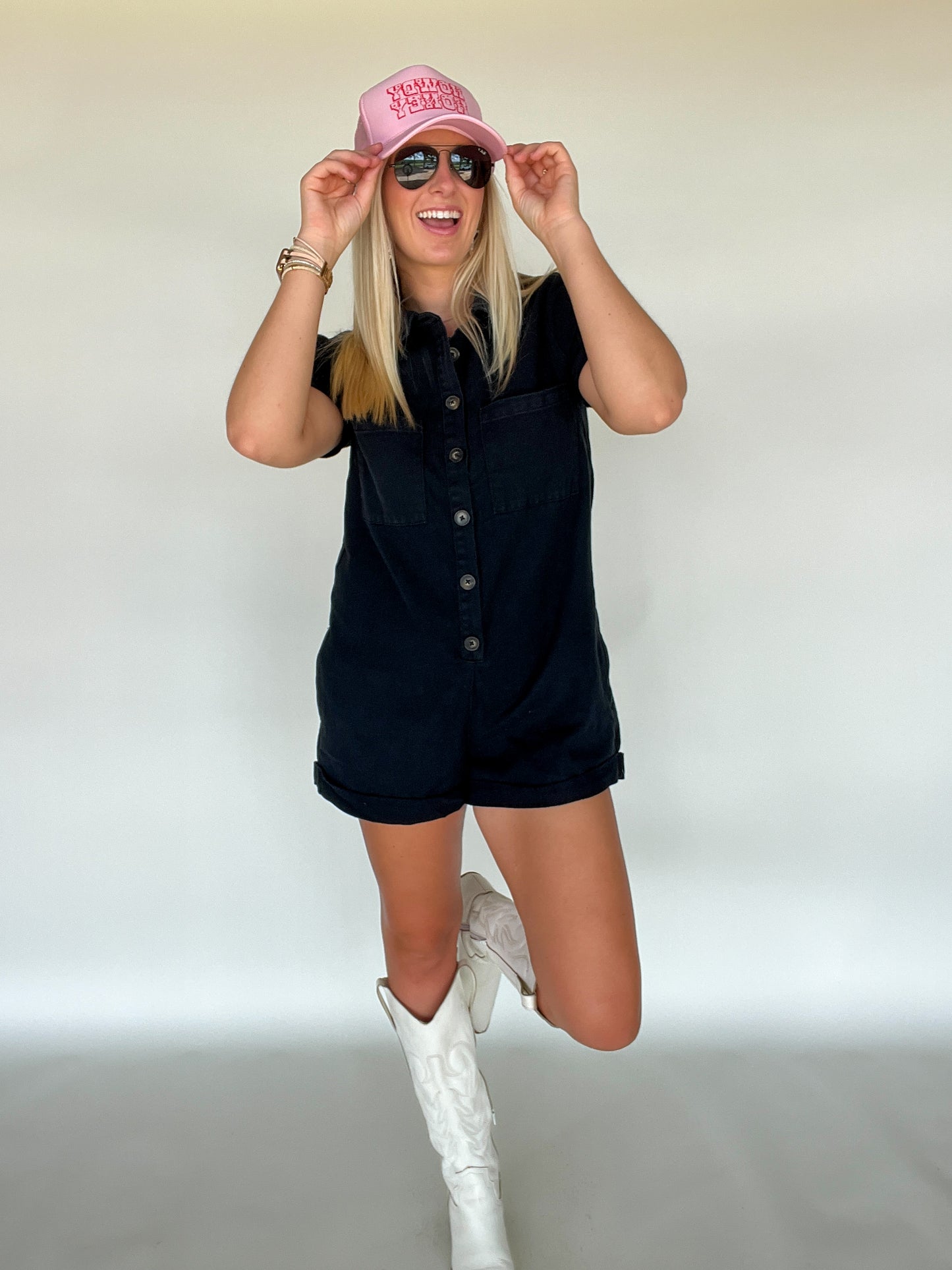 Ashton Romper - Black