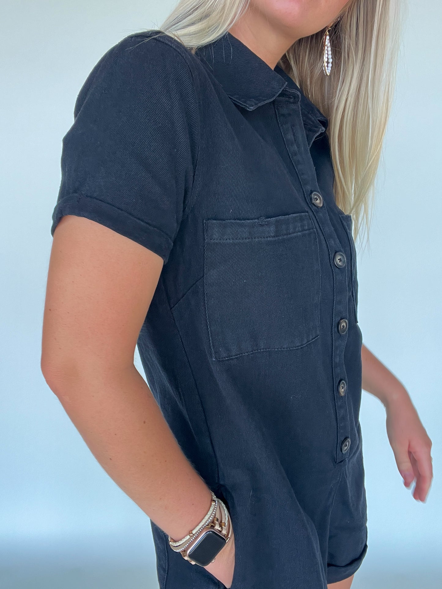 Ashton Romper - Black