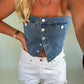 Denim Corset Top