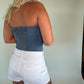 Denim Corset Top