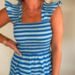 Vacay Skies Stripe Maxi Dress