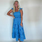 Vacay Skies Stripe Maxi Dress