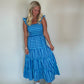 Vacay Skies Stripe Maxi Dress