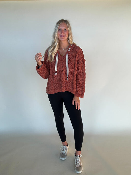 Next Model Sweater - Rust