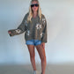 Golden Days Sweater Hoodie - Olive