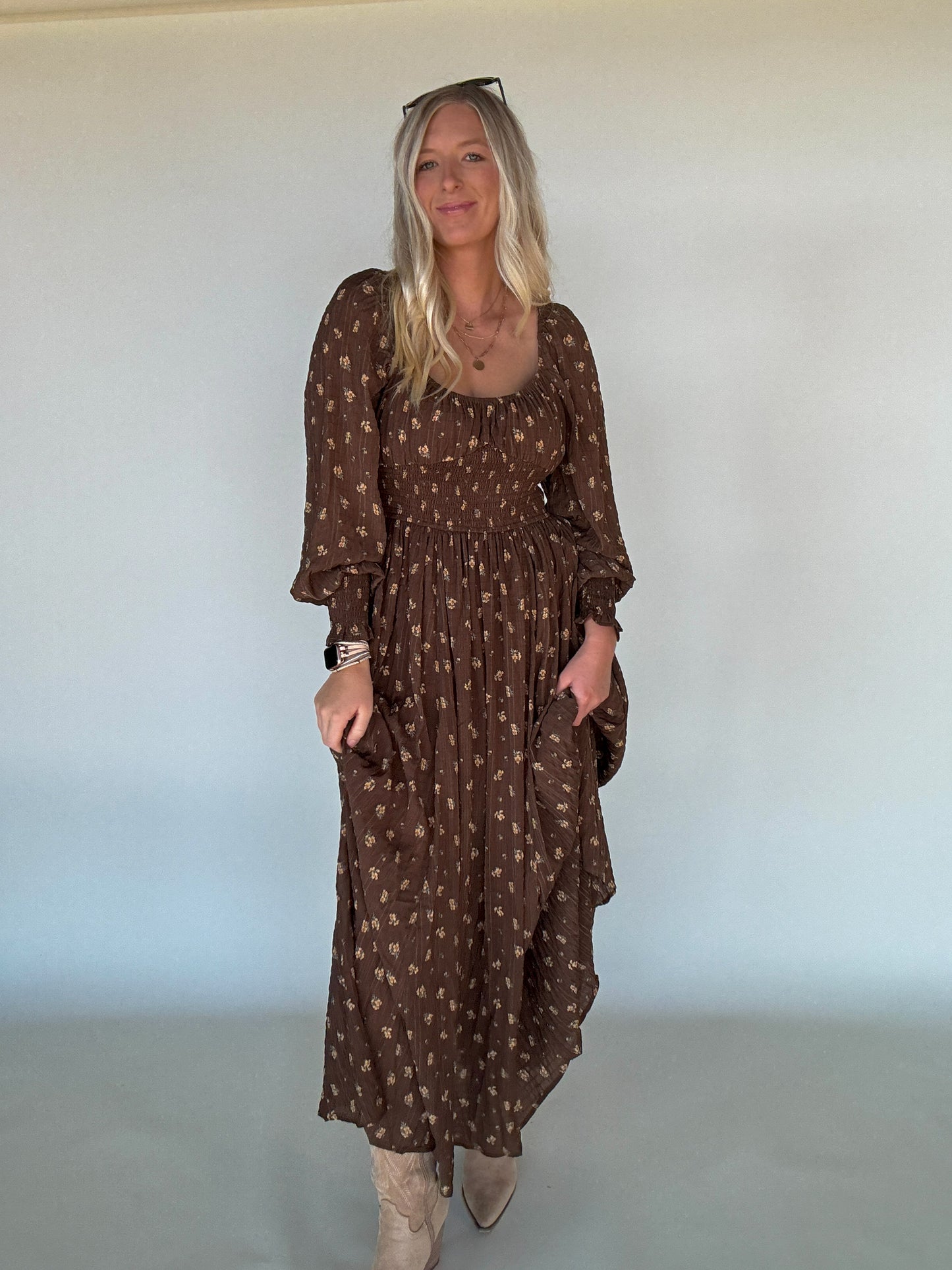 Sweetheart Floral Maxi Dress