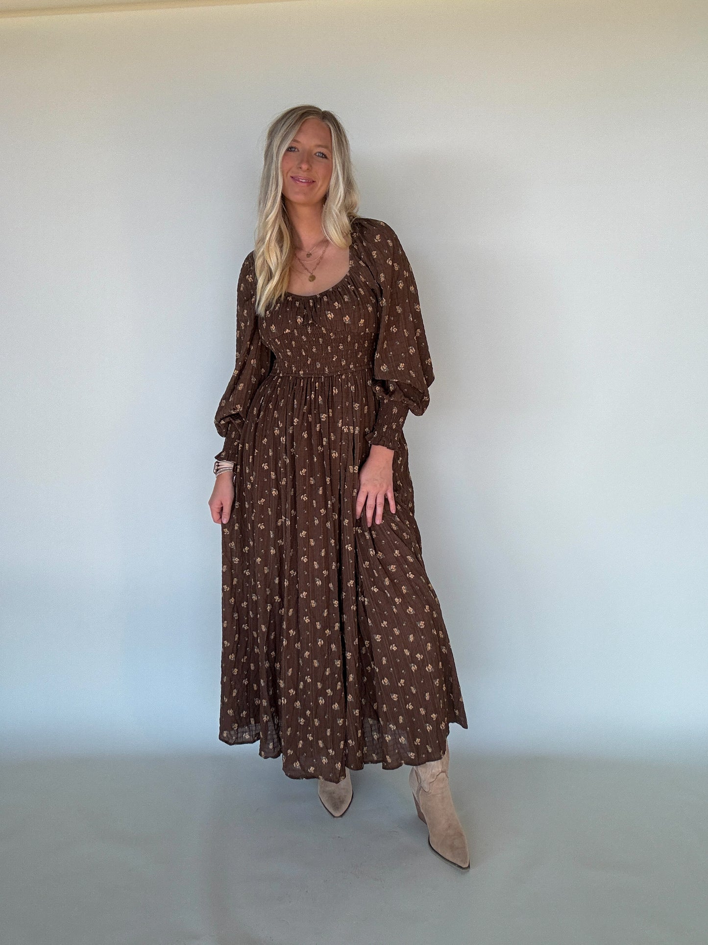 Sweetheart Floral Maxi Dress