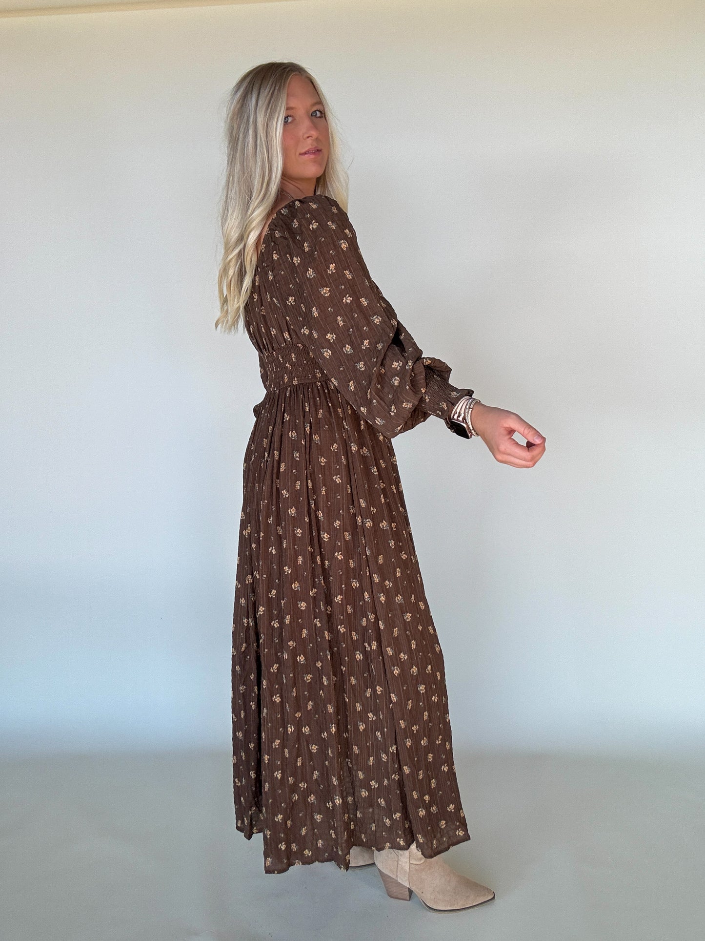 Sweetheart Floral Maxi Dress