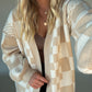 Checker Board Cardigan