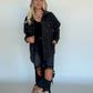 Reno Black Denim Jacket