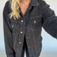 Reno Black Denim Jacket