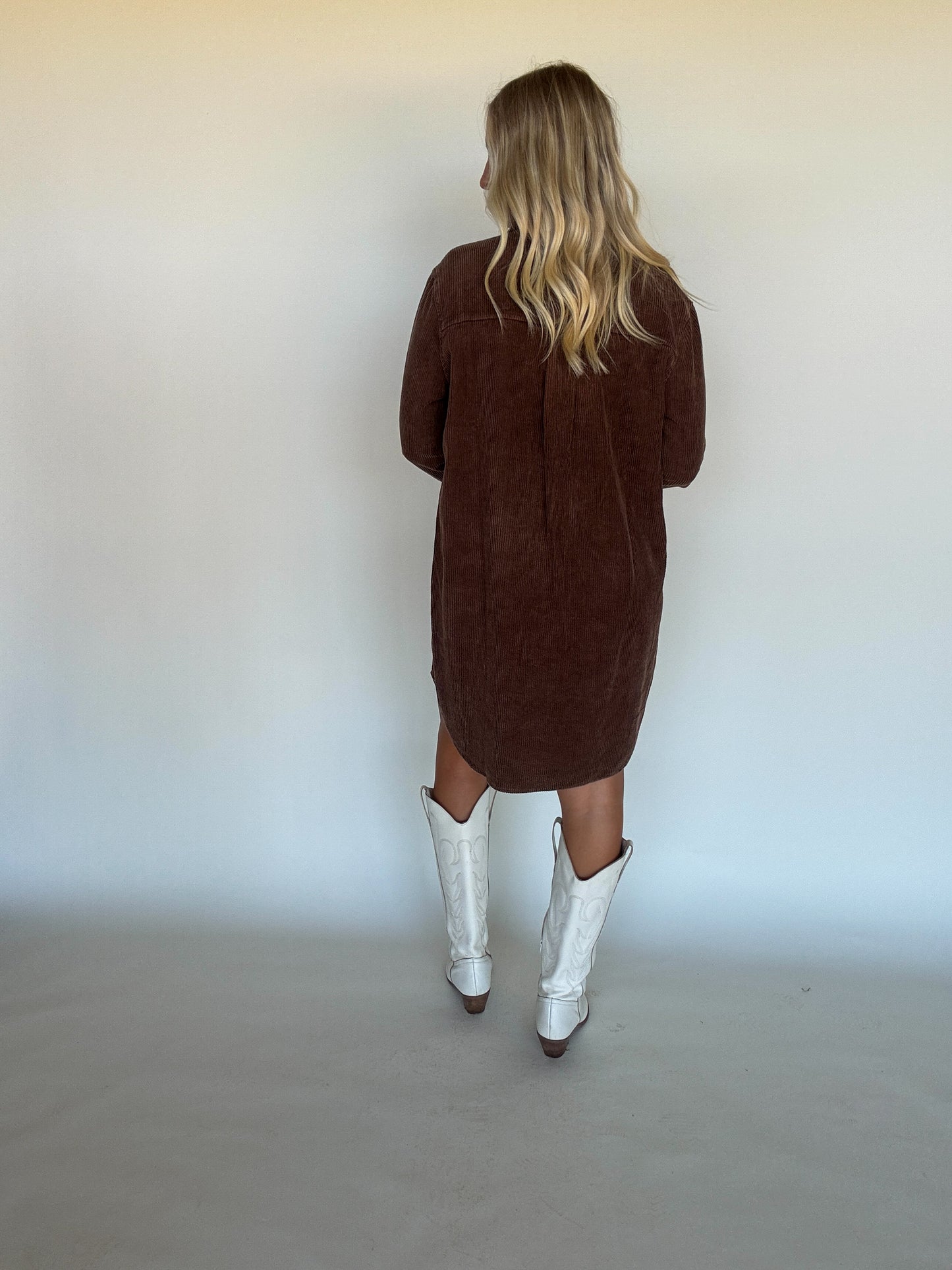 Brown Corduroy Dress